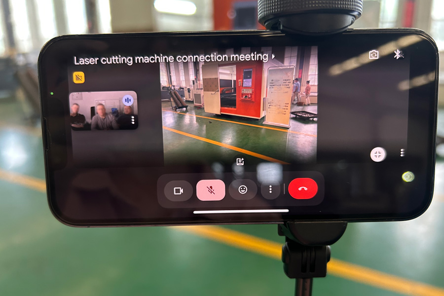 Customer connection regarding the 3015 laser cutting machine
