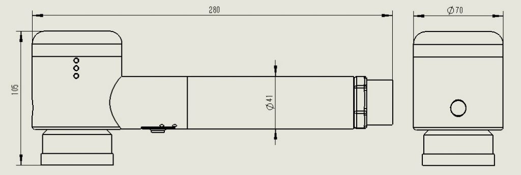Structure of backpack laser cleaning Head