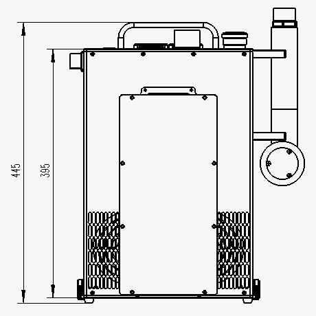 left overall dimension of laser cleanning machine